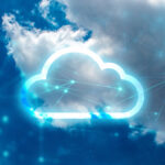 cloud computing storage blue sky