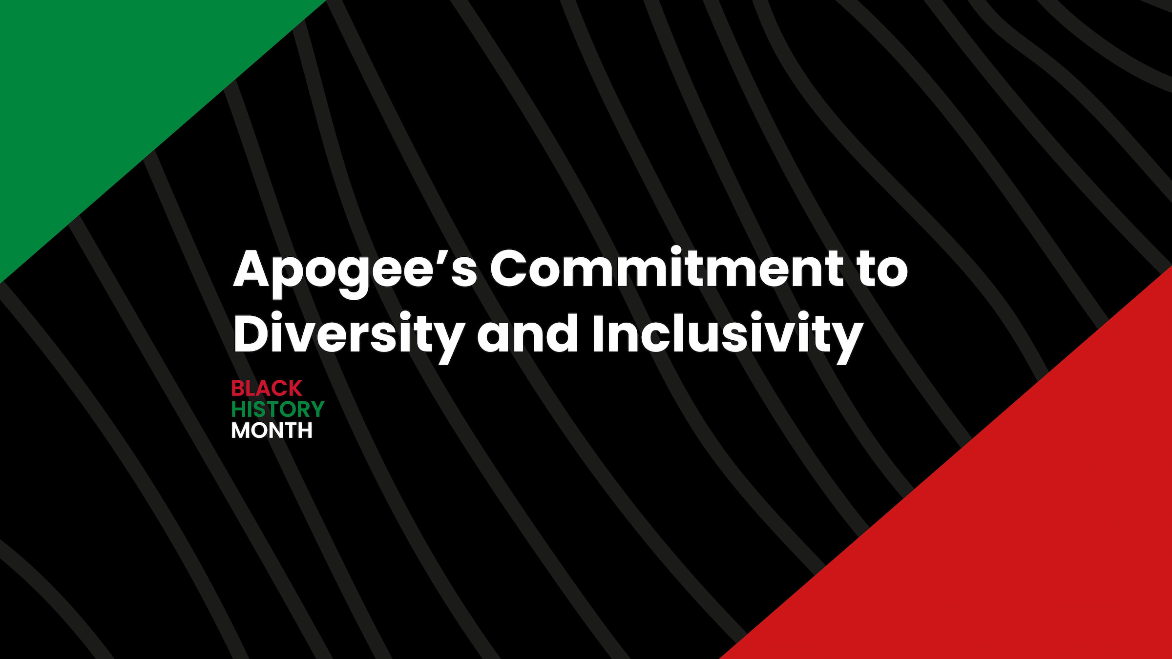 apogee commitment to diversity and inclusivity black history month