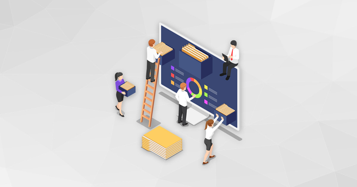 information management system graphic office people files