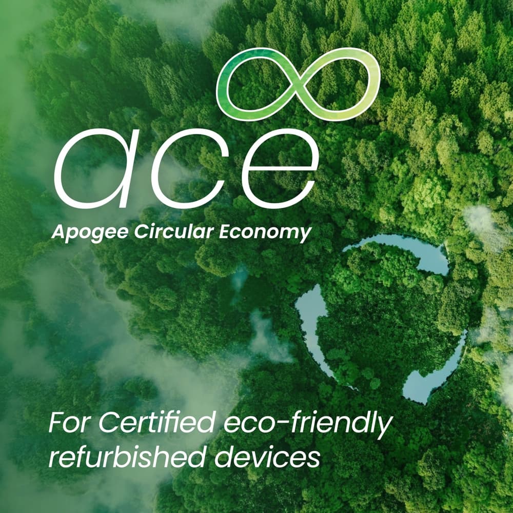 ace apogee circular economy certified eco friendly refurbished print devices HP