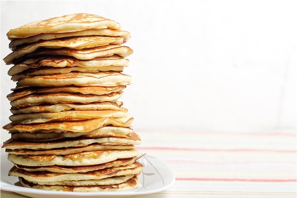 stack of pancakes for shrove Tuesday