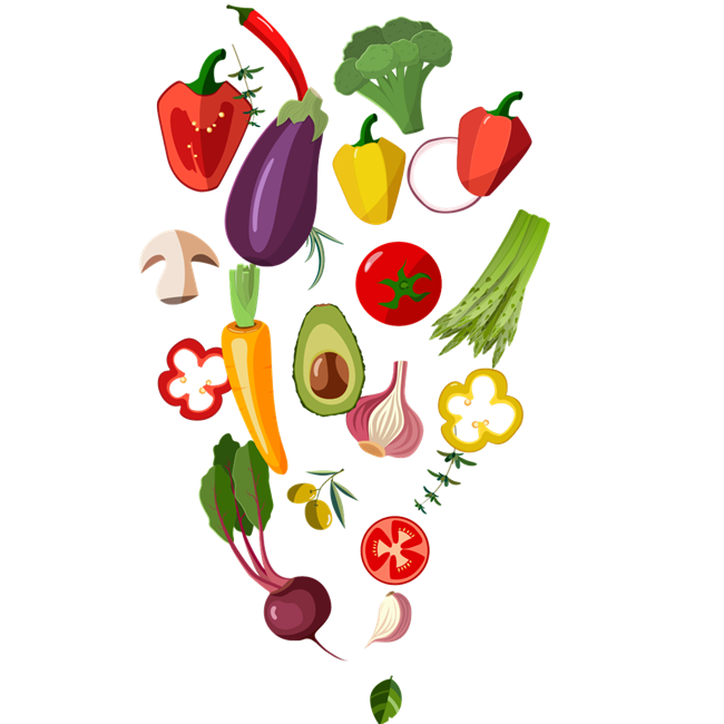 graphic healthy vegitables