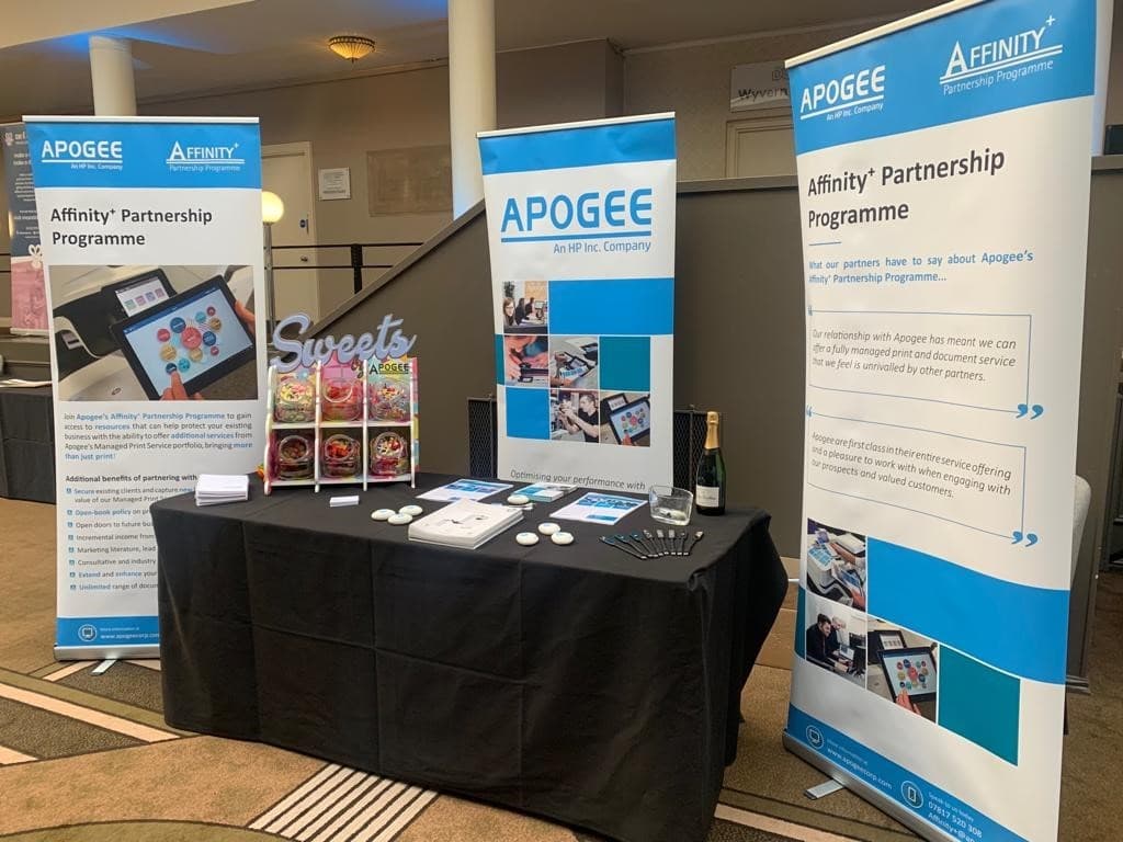 Apogee stands at Derby Business Show 2020