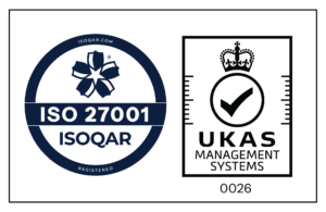 ISOQAR UKAS ISO 27001 joint logo